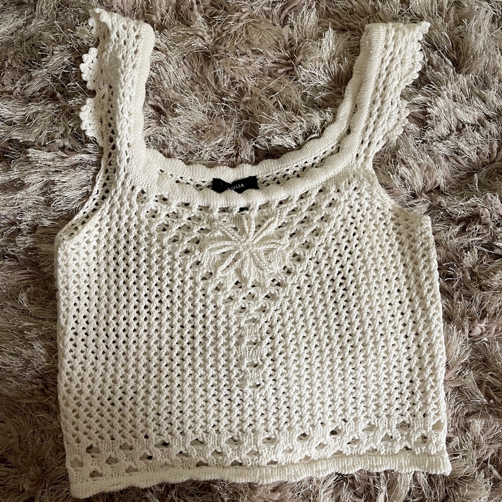 AQUA crochet tank